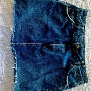 Topshop denim skirt